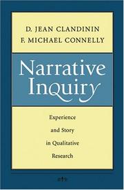 Cover of: Narrative Inquiry: Experience and Story in Qualitative Research