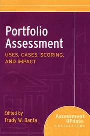 Cover of: Portfolio Assessment Uses, Cases, Scoring, and Impact by Banta and Associates