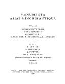 Monumenta Asiae Minoris antiqua. Vol.9, Monuments from the Aezanitis