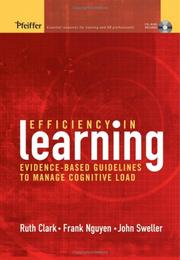 Cover of: Efficiency in learning by Ruth Colvin Clark