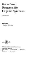 Cover of: Fiesers' Reagents for Organic Synthesis by Mary Fieser