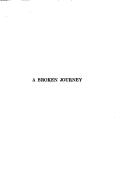 Cover of: A Broken journey: a novel
