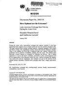 Cover of: How optimal are the extremes?: Latin American exchange rate policies during the Asian crisis