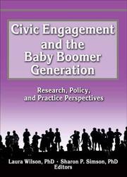 Cover of: Civic Engagement And the Baby Boomer Generation |
