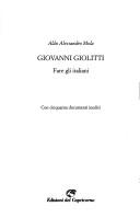 Cover of: Giovanni Giolitti: fare gli italiani