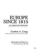 Cover of: Europe Since 1815
