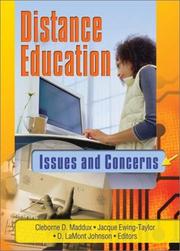 Cover of: Distance Education: Issues and Concerns