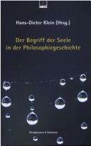 Cover of: Der Begriff der Seele in der Philosophiegeschichte