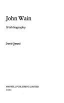 John Wain : a bibliography
