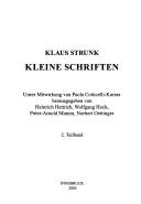 Cover of: Innsbrucker Beiträge zur Sprachwissenschaft, Bd. 120: Kleine Schriften (2 Bde)