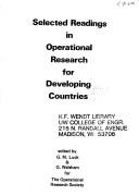 Selected readings in operational research for developing countries