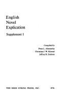 Cover of: English novel explication : supplement 4