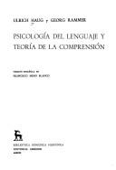 Psicología del lenguaje y teoría de la comprensión by Haug, Ulrich., Ulrich Haug