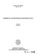 Cover of: Papers in Austronesian linguistics. |