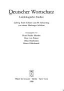 Cover of: Deutscher Wortschatz: Lexikologische Studien