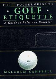 Cover of: The pocket guide to golf etiquette