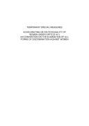 Cover of: Temporary special measures: accelerating de facto equality of women under article 4(1) UN Convention on the Elimination of All Forms of Discrimination Against Women
