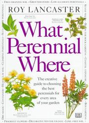 Cover of: What perennial where