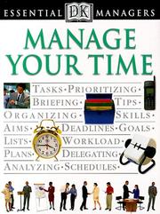 Cover of: Manage your time