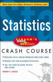 Cover of: Schaum's Easy Outline: Statistics