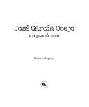 Cover of: José García Ocejo o el gozo de vivir