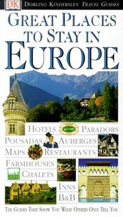 Cover of: Eyewitness Travel Guide to Great Places to Stay in Europe by DK Publishing