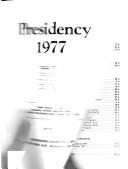 Cover of: Presidency 1977
