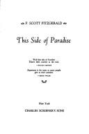 Cover of: This Side of Paradise (A Scribner Classic) by F. Scott Fitzgerald