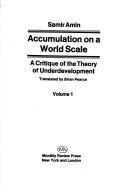 Cover of: Accumulation on a world scale