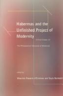 Cover of: Habermas and the unfinished project of modernity: Critical essays on The philosophical discourse of modernity