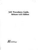 Cover of: SAS procedures guide, Release 6.03 edition.