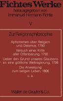 Cover of: Fichtes Werke /chrsg. von Immanuel Hermann Fichte. by Johann Gottlieb Fichte