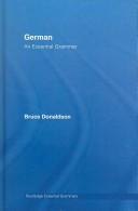 Cover of: German: an essential grammar