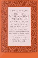 Cover of: On the most ancient wisdom of the Italians: unearthed from the origins of the Latin language : including the disputation with the Giornale de'letterati d'Italia
