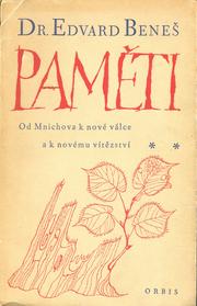 Cover of: Paměti by Edvard Beneš