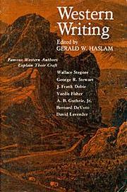 Cover of: Western Writing by Gerald W. Haslam