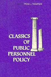 Cover of: Classics of Public Personnel Policy