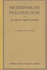 Medizinische Psychologie by Ernst Kretschmer
