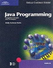 Cover of: Java Programming Complete Concepts and Techniques