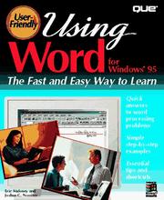Cover of: Using Word for Windows 95