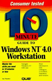 Cover of: 10 minute guide to Windows NT workstation 4.0