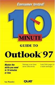Cover of: 10 Minute Guide to Outlook 97 (10 Minute Guides (Computer Books))