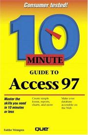 Cover of: 10 minute guide to Access 97