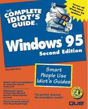 Cover of: The complete idiot's guide to Windows 95 by Paul McFedries
