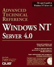 Cover of: Windows NT server 4.0: advanced technical reference