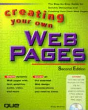 Cover of: Creating your own Web pages