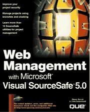 Cover of: Web management with Microsoft Visual SourceSafe 5.0