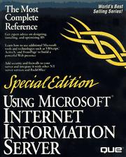 Cover of: Using Microsoft Internet information server 4
