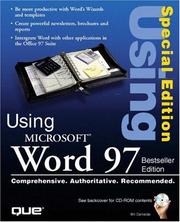 Cover of: Special Edition Using Microsoft Word 97, Best Seller Edition (2nd Edition)