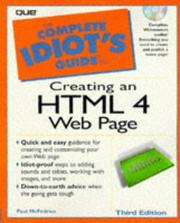 Cover of: The complete idiot's guide to creating an HTML Web page